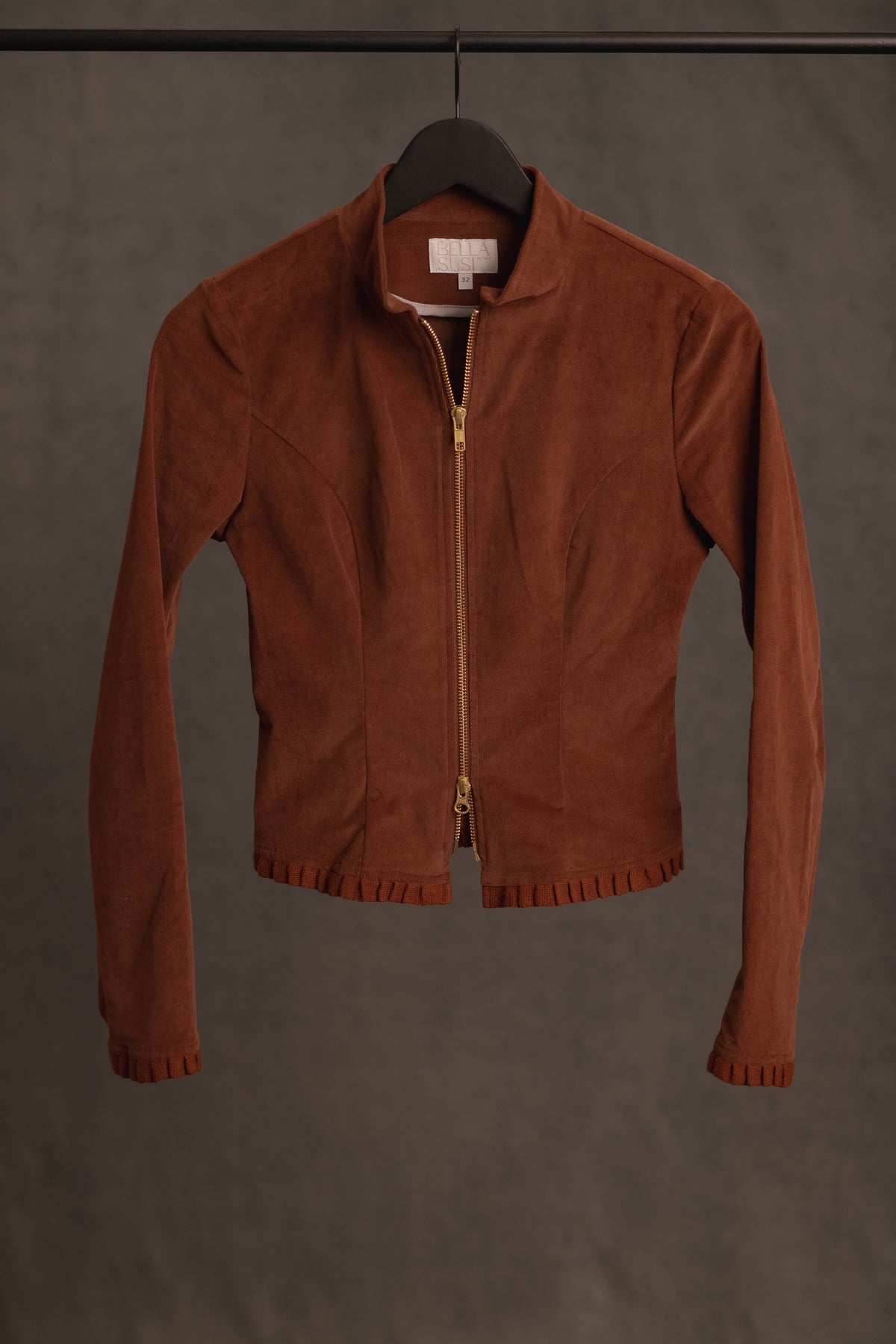 Jacke LENA in Cord kastanienbraun