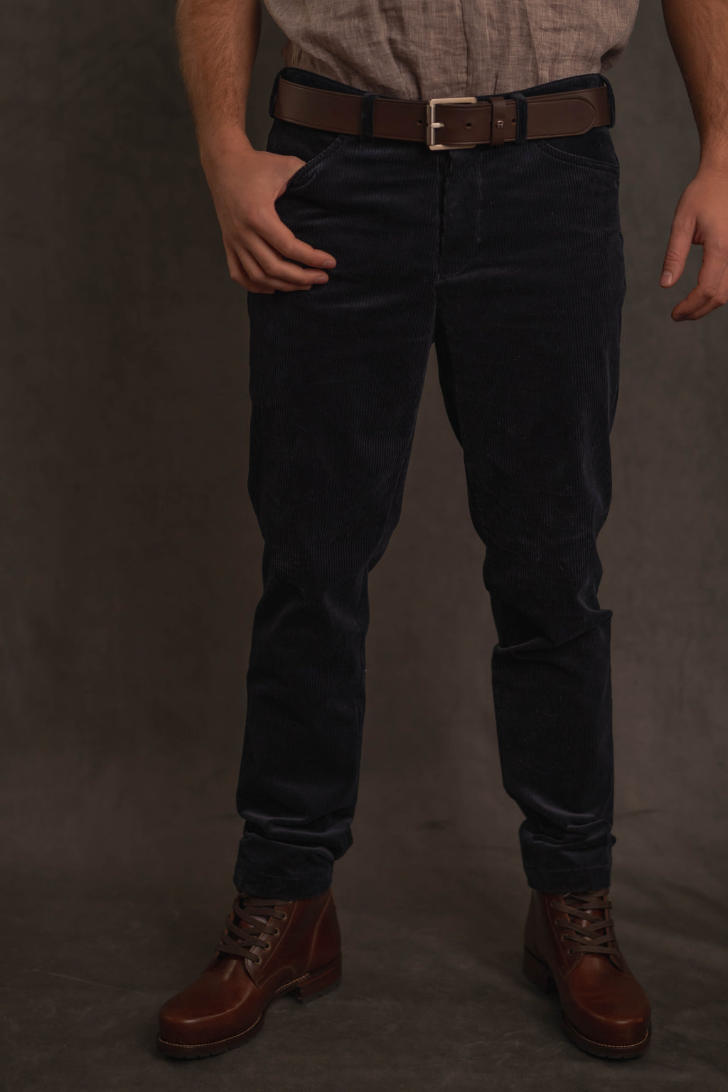 Cordhose Turin in dunkelblau