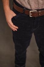 Cordhose Turin in dunkelblau