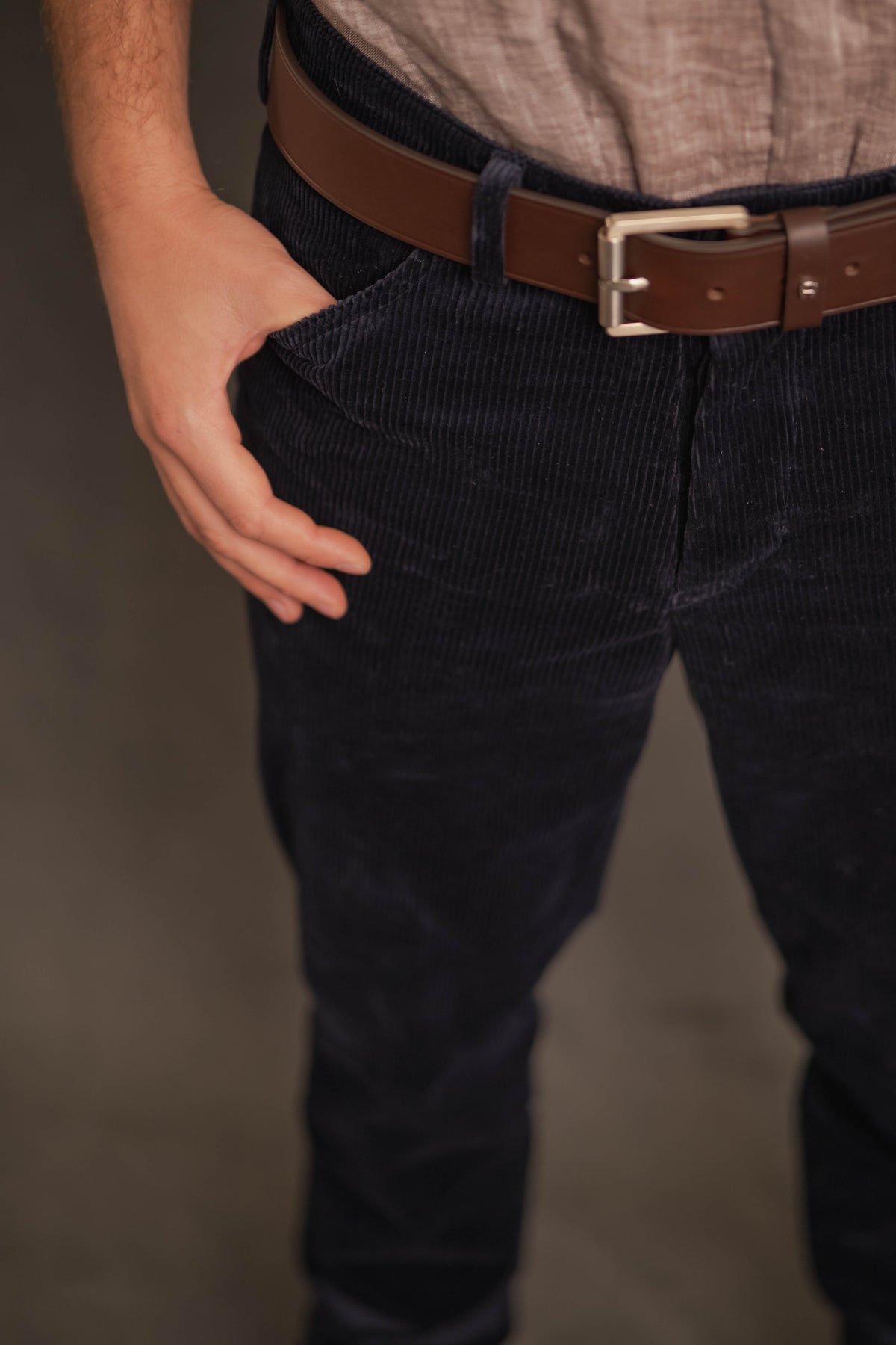 Cordhose Turin in dunkelblau