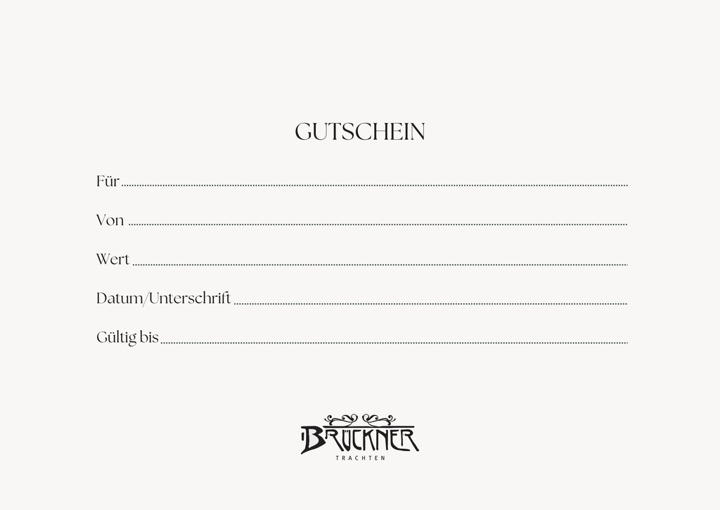 Trachten Brückner Gutschein