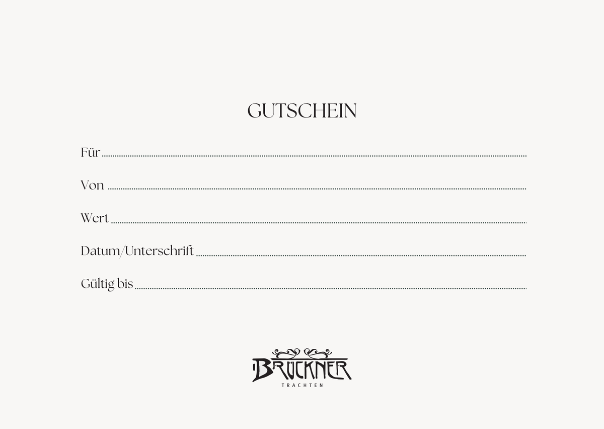 Trachten Brückner Gutschein