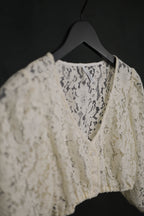 Dirndlbluse Spitze ivory