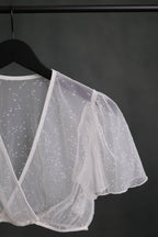 Dirndlbluse Tupfentüll