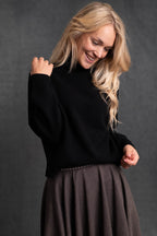 Strickpullover mit Rollkragen
