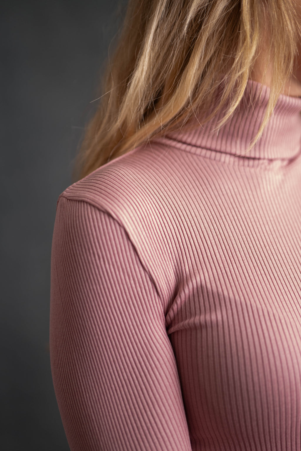 Rollkragenshirt rose