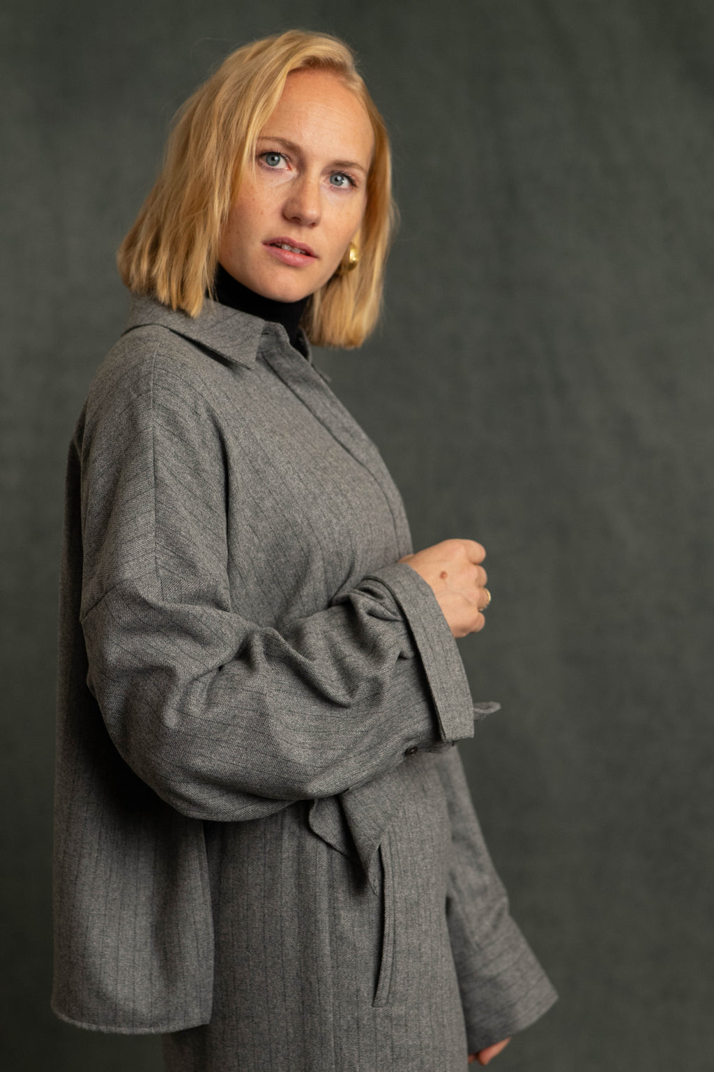 Flanellbluse streif