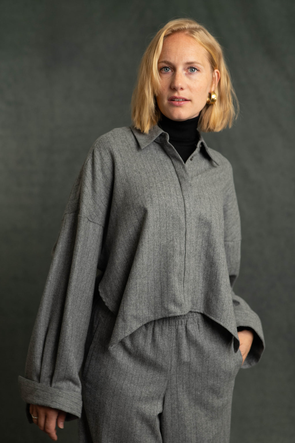 Flanellbluse streif