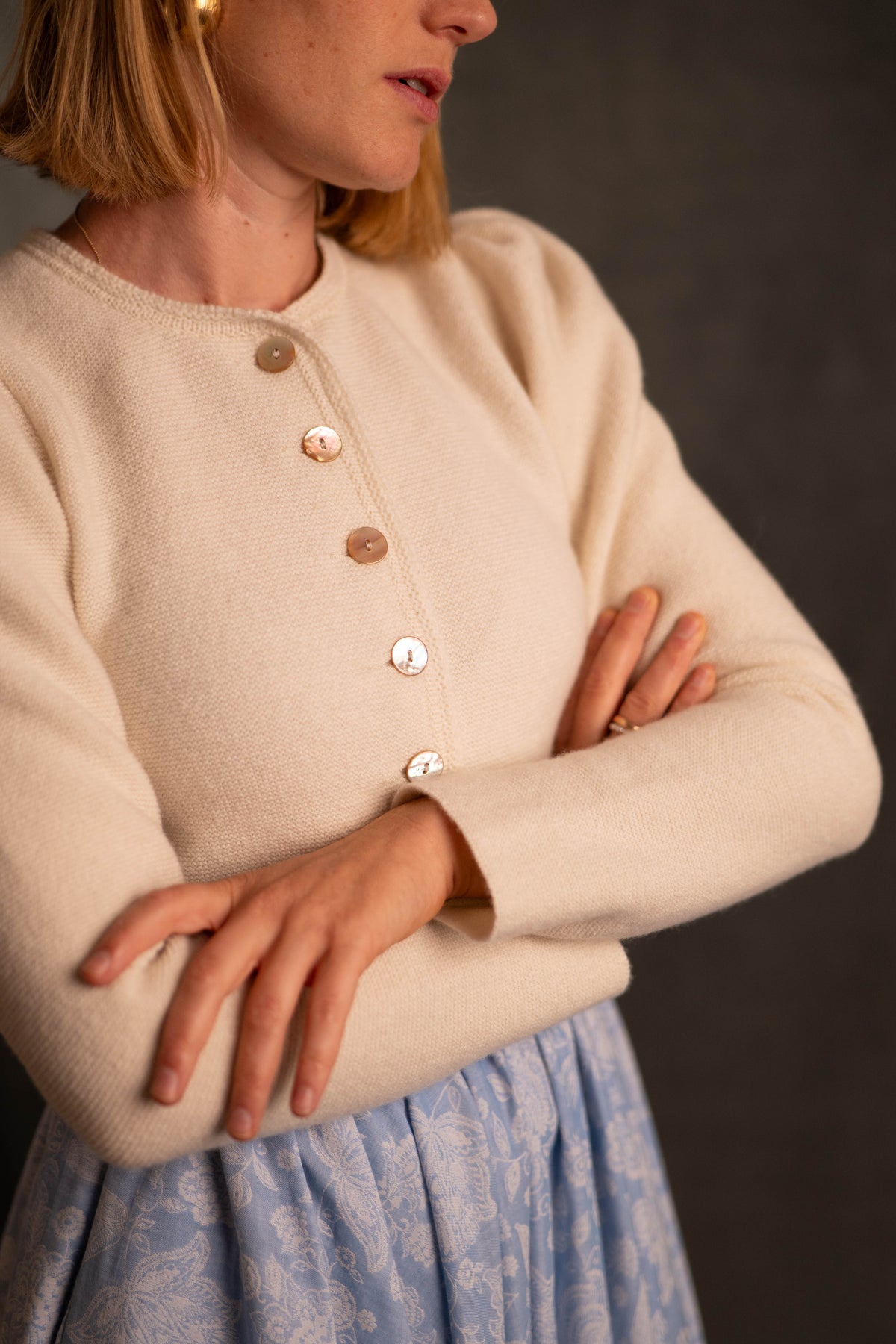 Kurze Strickjacke