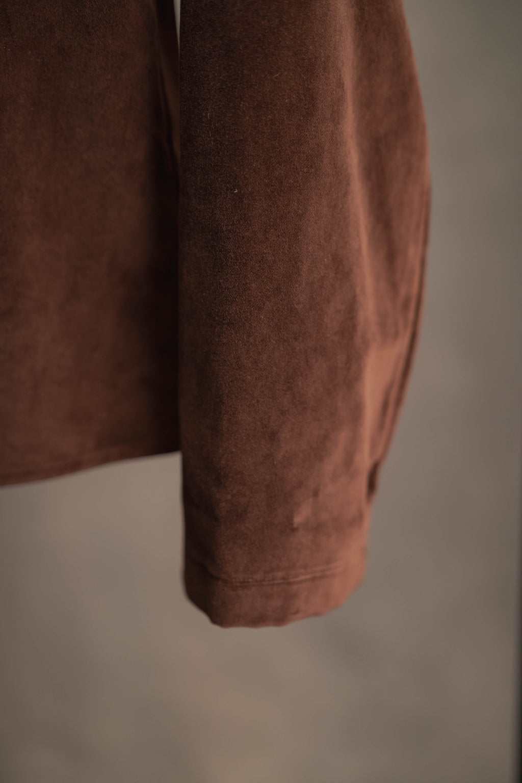 Samtbluse braun