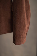 Samtbluse braun