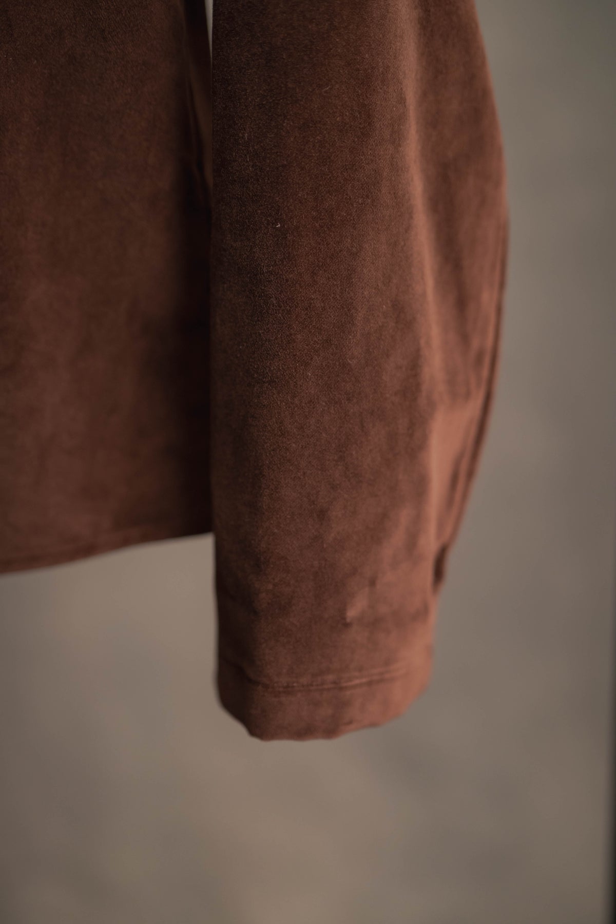 Samtbluse braun