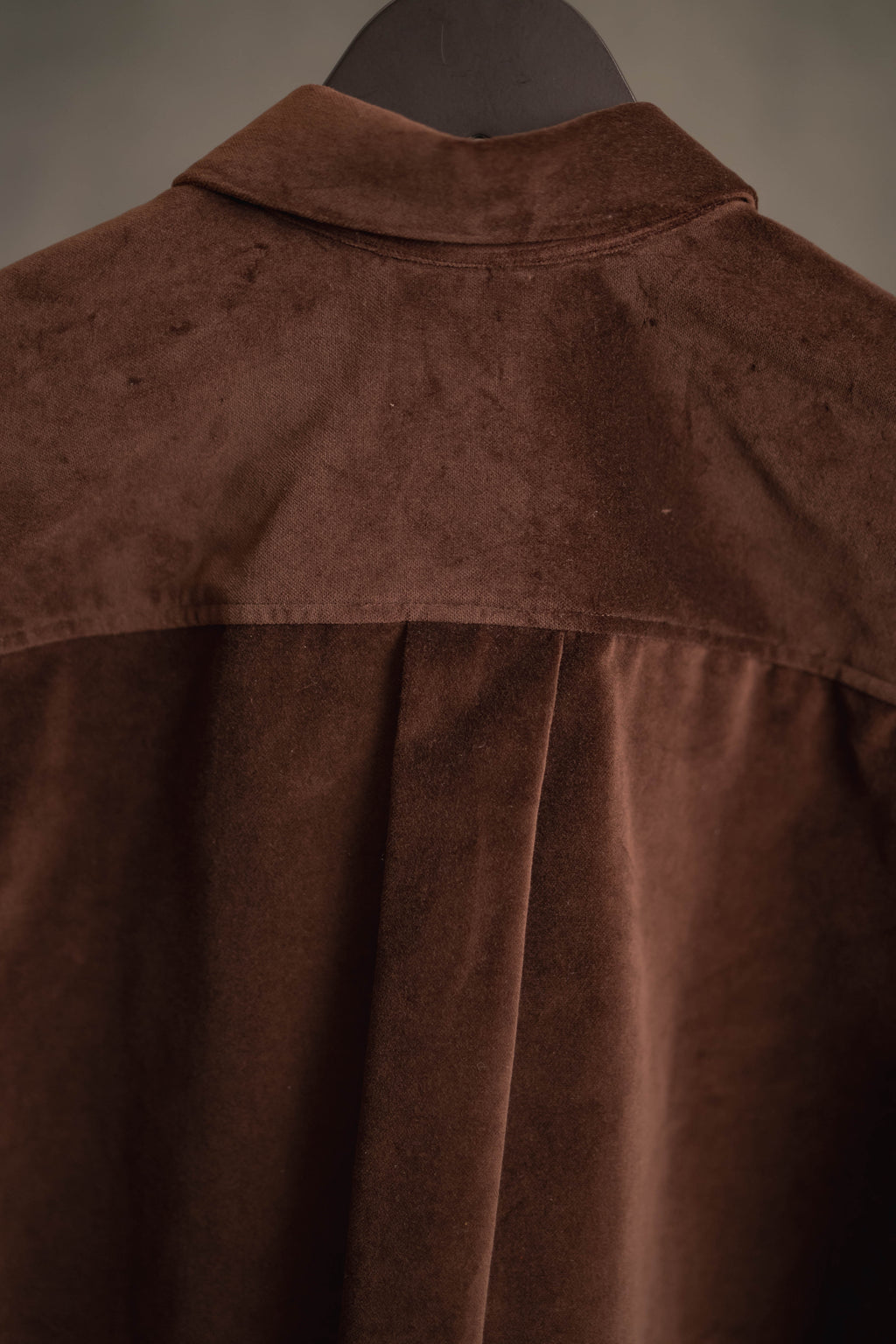 Samtbluse braun