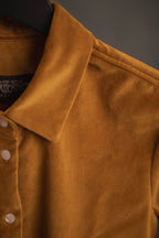 Samtbluse gold-gelb