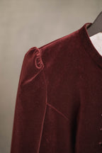 Jacke BELINDA samt bordeaux