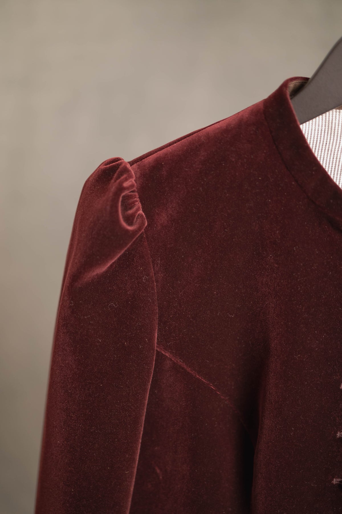 Jacke BELINDA samt bordeaux