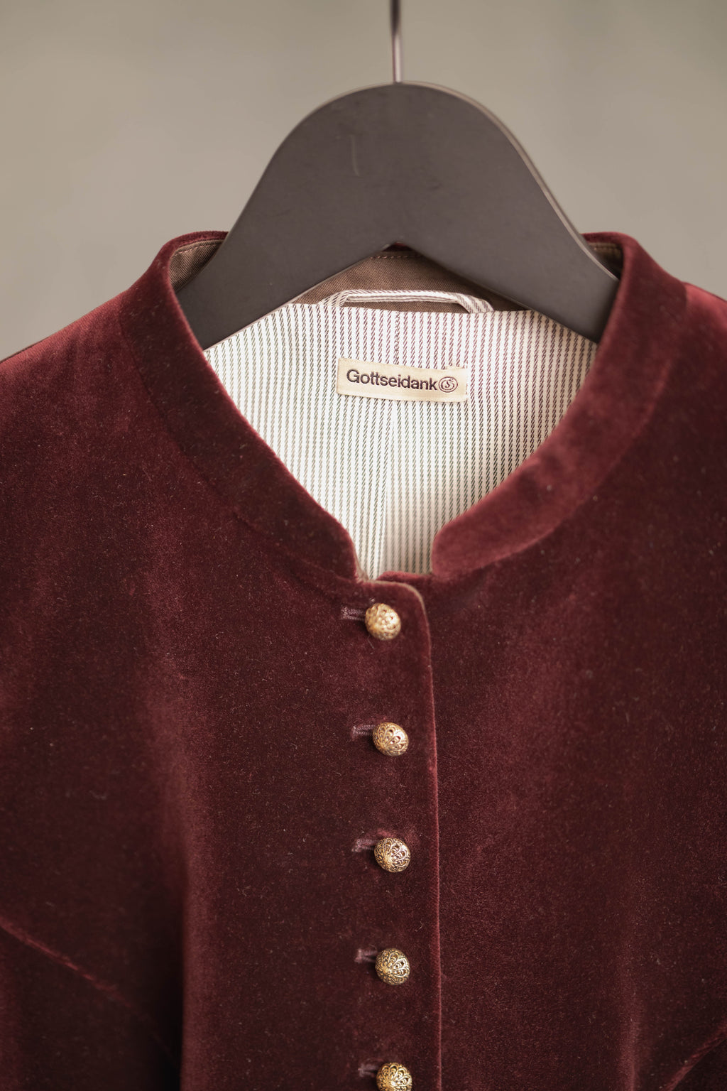 Jacke BELINDA samt bordeaux