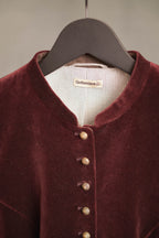 Jacke BELINDA samt bordeaux