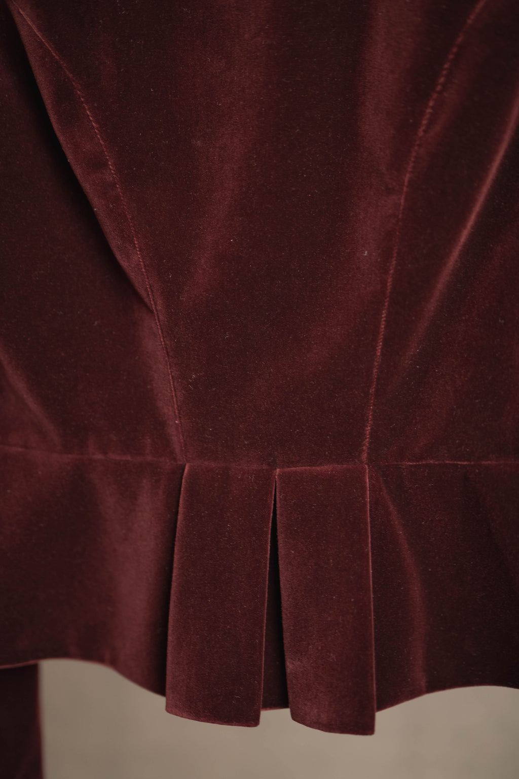 Jacke BELINDA samt bordeaux