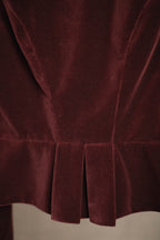 Jacke BELINDA samt bordeaux