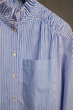 Streifenbluse blau/weiß