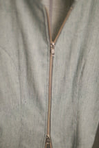 Jacke LENA in Leinen türkis